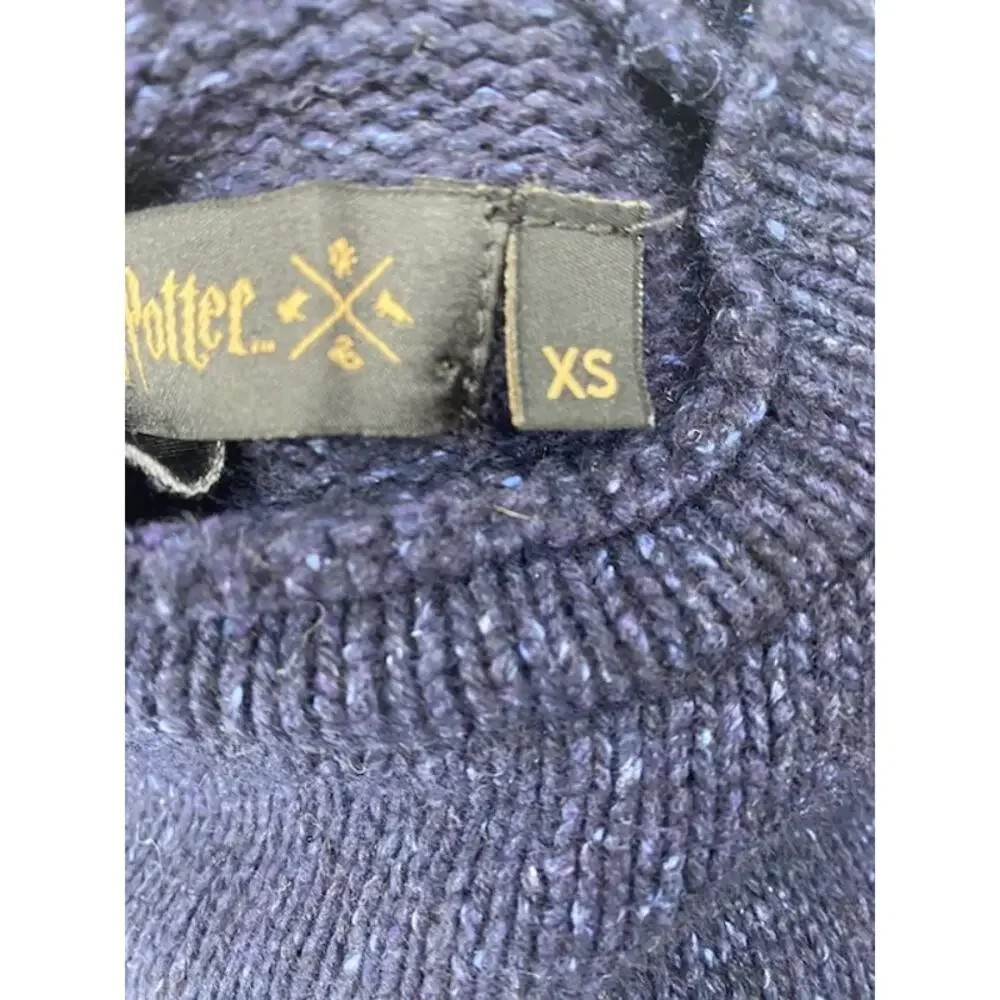 Wizarding World of Harry Potter Universal Studios Wool D Sweater Blue Adult XS